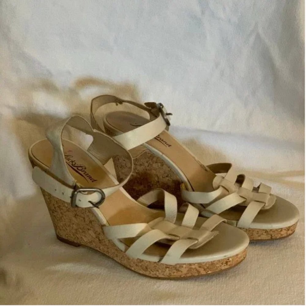 Lucky Brand Willows Wedge Sandal Size 7.5